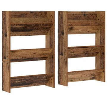 Vidaxl Omara za čevlje 2 szt. Star les 60 x 18 x 90 cm Konstruiran les