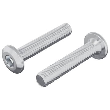 Vidaxl Vijak za zaklep glave 2 szt. srebrna M6 x 30 mm Jeklo