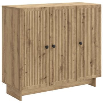 Vidaxl Strani šal Artisan hrast 89 x 34,5 x 80 cm Inženirski les