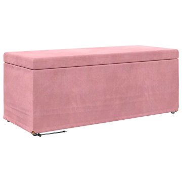 Vidaxl Stolica Roza 101 x 41 x 40 cm Samet in Umetno Leseno