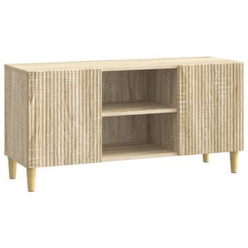 Vidaxl TV omarica Sonoma hrast 102 x 34,5 x 50 cm Inženirski les