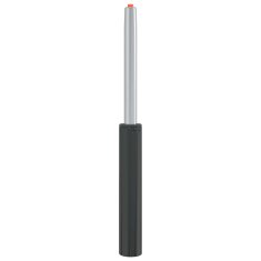 Vidaxl Plinski valj pisarniškega stola Črna 355-540 mm elezo