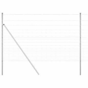 Vidaxl Sistem za pritrditev varjene žične ograje 50 x 1,5 m (Š x V)