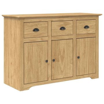 Vidaxl Strani šal BODO Medeno rjava 115,5 x 44 x 80 cm Konstruiran les