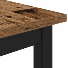 Vidaxl Jedilne mize 80 x 80 x 75 cm Inženirski les Hrastovina Kvadrat