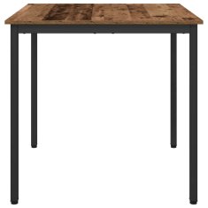 Vidaxl Jedilne mize 80 x 80 x 75 cm Inženirski les Hrastovina Kvadrat