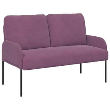 Vidaxl Sedežne garniture z blazino 110cm Vijolična Vezani les