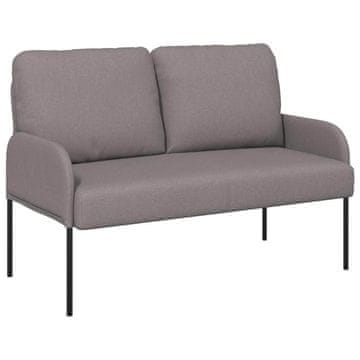 Vidaxl Sedežne garniture z blazino 110cm Taupe Vezani les