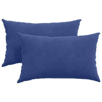 Vidaxl Blazine za kavč 2 szt. Policijska modra 50 x 30 cm