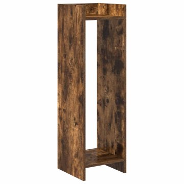 Vidaxl Stojalo za rastline Dimljen hrast 30 x 30 x 100 cm