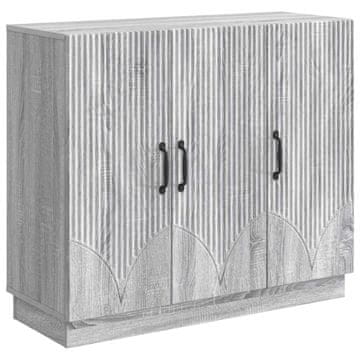 Vidaxl Strani šal Siva Sonoma 89 x 34,5 x 77 cm Inženirski les