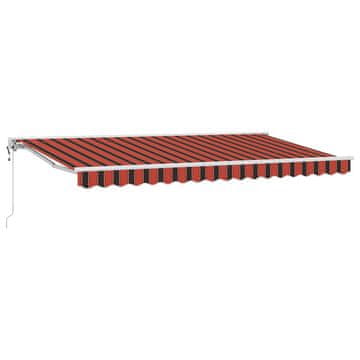 Vidaxl Okvir tende Oranžna in Črna 350 x 200 cm