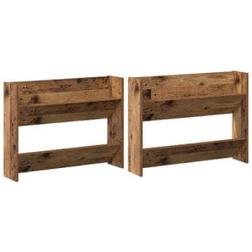 Vidaxl Omara za čevlje 2 szt. Star les 80 x 18 x 60 cm Konstruiran les
