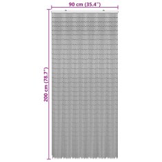 Vidaxl Zavesa proti insektom večbarvno 90 x 200 cm Bambus