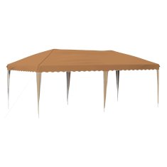 Vidaxl Zložljivi šotor za zabave 575 x 290 x 245 cm Bež