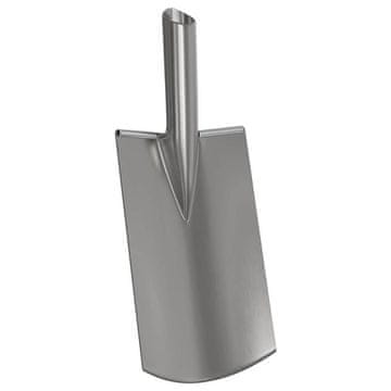 Vidaxl Glava lopate srebrna 43 x 17 cm Prašno lakirano jeklo