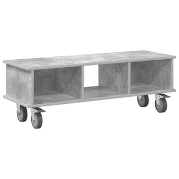 Vidaxl TV stojalo Betonsko siva 100 x 35 x 35 cm Konstruiran les