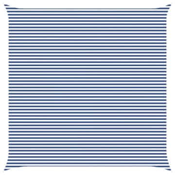 Vidaxl Sončno platno Modra in bela 7 x 7 m 100% poliester Oxford
