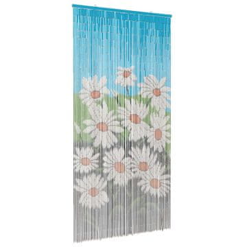 Vidaxl Zavesa proti insektom večbarvno 100 x 200 cm Bambus