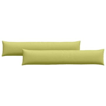 Vidaxl Blazine za kavč 2 szt. Svetlo zelena 200 x 40 cm blago