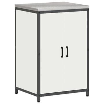 Vidaxl Shramba za kuhinjo HATTEM Bela 60 x 50 x 92 cm Jeklo