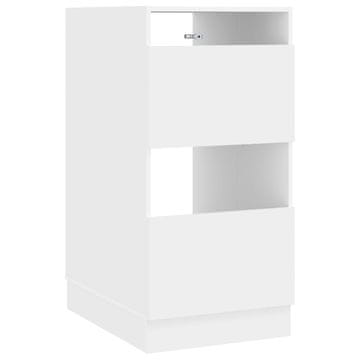 Vidaxl Omara za perilo z vrati Bela 50 x 68 x 102 cm Konstruiran les