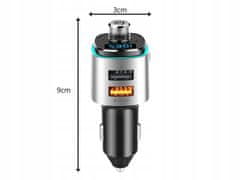 Verkgroup LED RGB bluetooth FM oddajnik in avto polnilec 2x USB 12V-24V