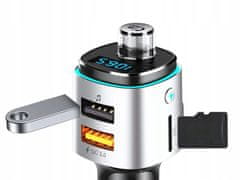 Verkgroup LED RGB bluetooth FM oddajnik in avto polnilec 2x USB 12V-24V