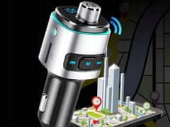Verkgroup LED RGB bluetooth FM oddajnik in avto polnilec 2x USB 12V-24V
