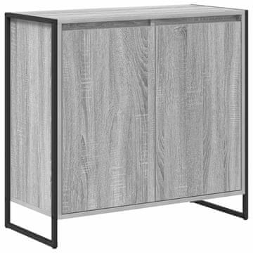 Vidaxl Stranska omara Siva Sonoma 79 x 36 x 75 cm Konstruiran les