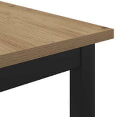 Vidaxl Jedilne mize 140 x 80 x 75 cm Inženirski les Artisan hrast