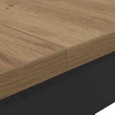 Vidaxl Jedilne mize 140 x 80 x 75 cm Inženirski les Artisan hrast