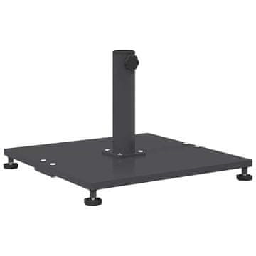 Vidaxl Podstavek za senčnik Temno siva 45 x 45 x 31 cm