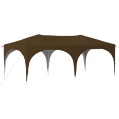 Vidaxl Zložljivi šotor za zabave 574 x 289 x 245 cm Taupe