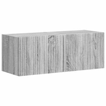 Vidaxl TV stenska omara 2 szt. Siva Sonoma 39 x 31 x 29,5 cm