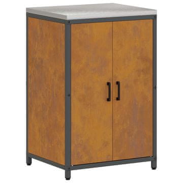 Vidaxl Shramba za kuhinjo HATTEM Rjav 60 x 50 x 92 cm Jeklo