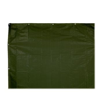 Northix Zelena ponjava 140 g/m² PE vodoodporna UV odporna z očesci ...