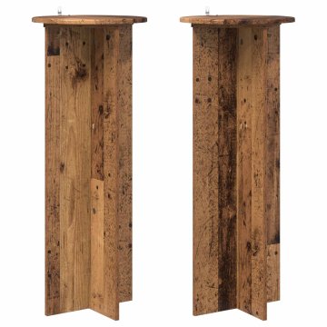 Vidaxl Stojalo za rastline 2 kos Star les Ø40 x 100 cm Inženirski les