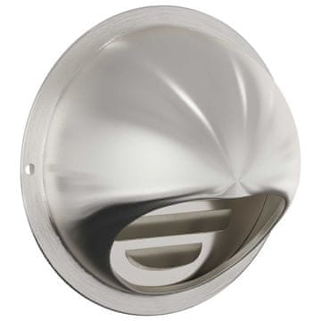Vidaxl Pokrovi za zračne ventile 8 szt. srebrna 80 mm Nerjaveče jeklo