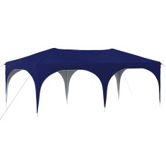 Vidaxl Zložljivi šotor za zabave 574 x 289 x 245 cm Modra