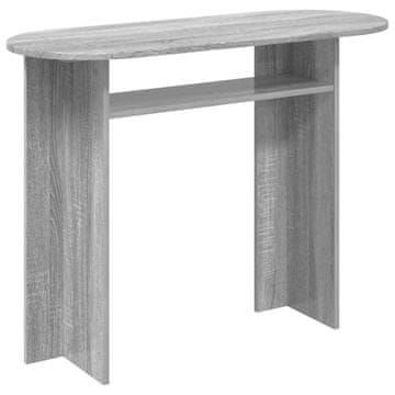 Vidaxl Konzolna miza Siva Sonoma 100 x 39,5 x 75 cm Inženirski les