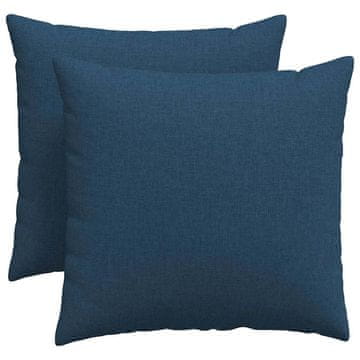 Vidaxl Blazine za kavč 2 szt. Modra 50 x 50 cm blago