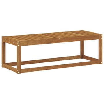 Vidaxl Zunanji stolček klop Naravna 115 x 43 x 37 cm