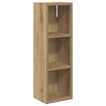 Vidaxl Kopalna stenska omarica Artisan hrast 20 x 16 x 62,5 cm