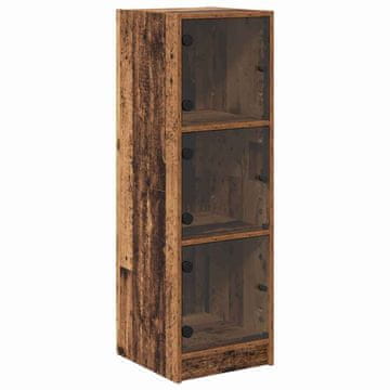 Vidaxl Visok predalnik Star les 35 x 37 x 109 cm Konstruiran les