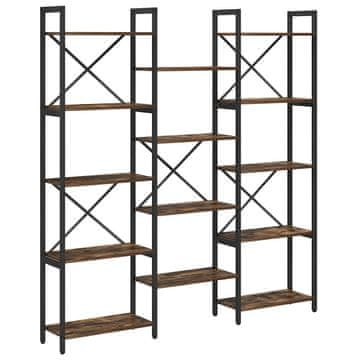Vidaxl Knjižna polica Sonoma hrast 156 x 25 x 167 cm Konstruiran les