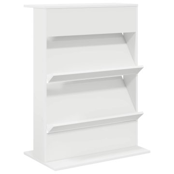 Vidaxl Regal za revije Bela 70 x 41 x 96 cm Inženirski les
