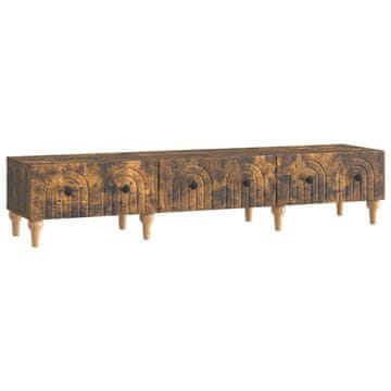 Vidaxl TV omarica Dimljen hrast 147 x 34,5 x 30 cm Inženirski les