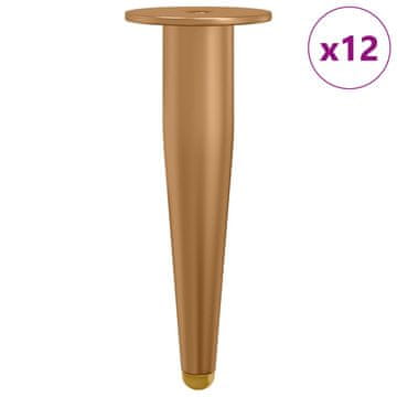 Vidaxl Stojne noge 12 szt. Zlata 98 x 40 mm elezo