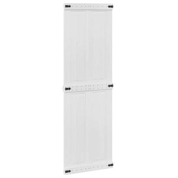 Vidaxl Hlevska vrata Corona Bela 70 x 210 cm Trdna borovina